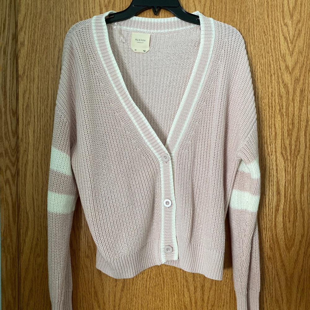 COPY - Pale Pink Preppy Cardigan